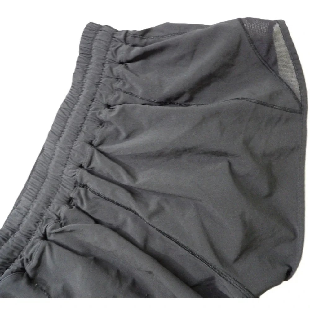 Lululemon Tracker Short Athletics Activewears Workout Running Mesh Women 4 Black